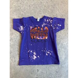 Girls Halloween Tee, 3T, Purple And Orange Accents, Fun And Vibrant Shirt‎